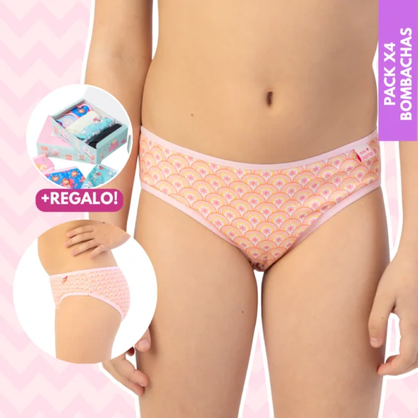 JUANITAS 301-81 Pack x4 Nena Tiro Bajo