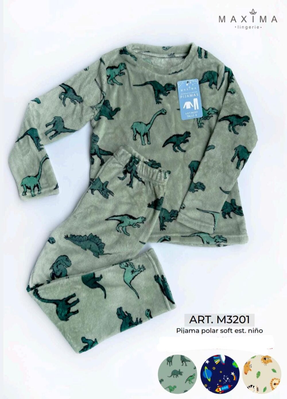 MAXIMA 3201 PIJAMA DE NIÑO ESTAMPADO POLAR SOFT