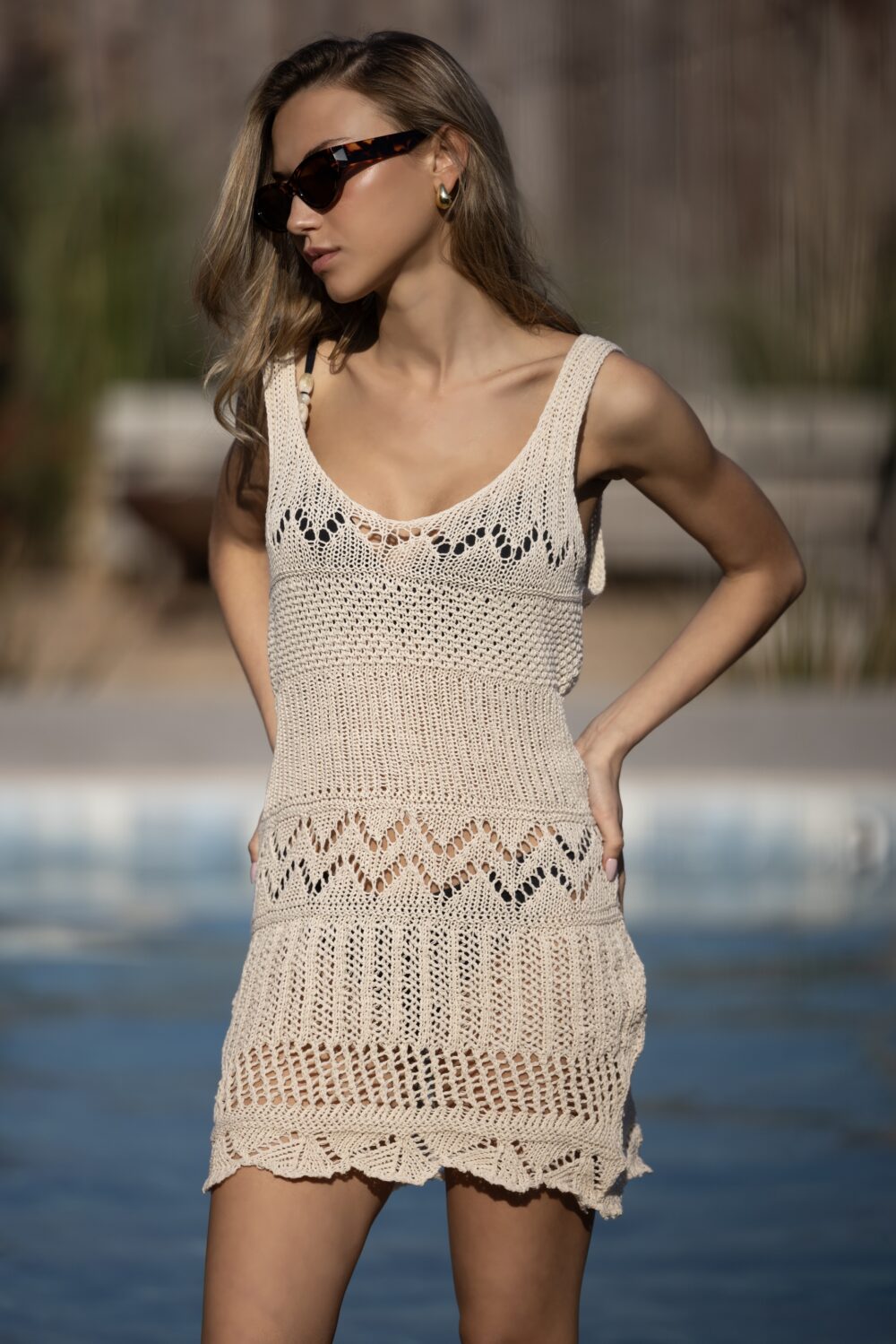 TRENDA M2637 VESTIDO CROCHET MYKONOS