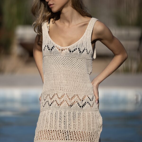 TRENDA M2637 VESTIDO CROCHET MYKONOS