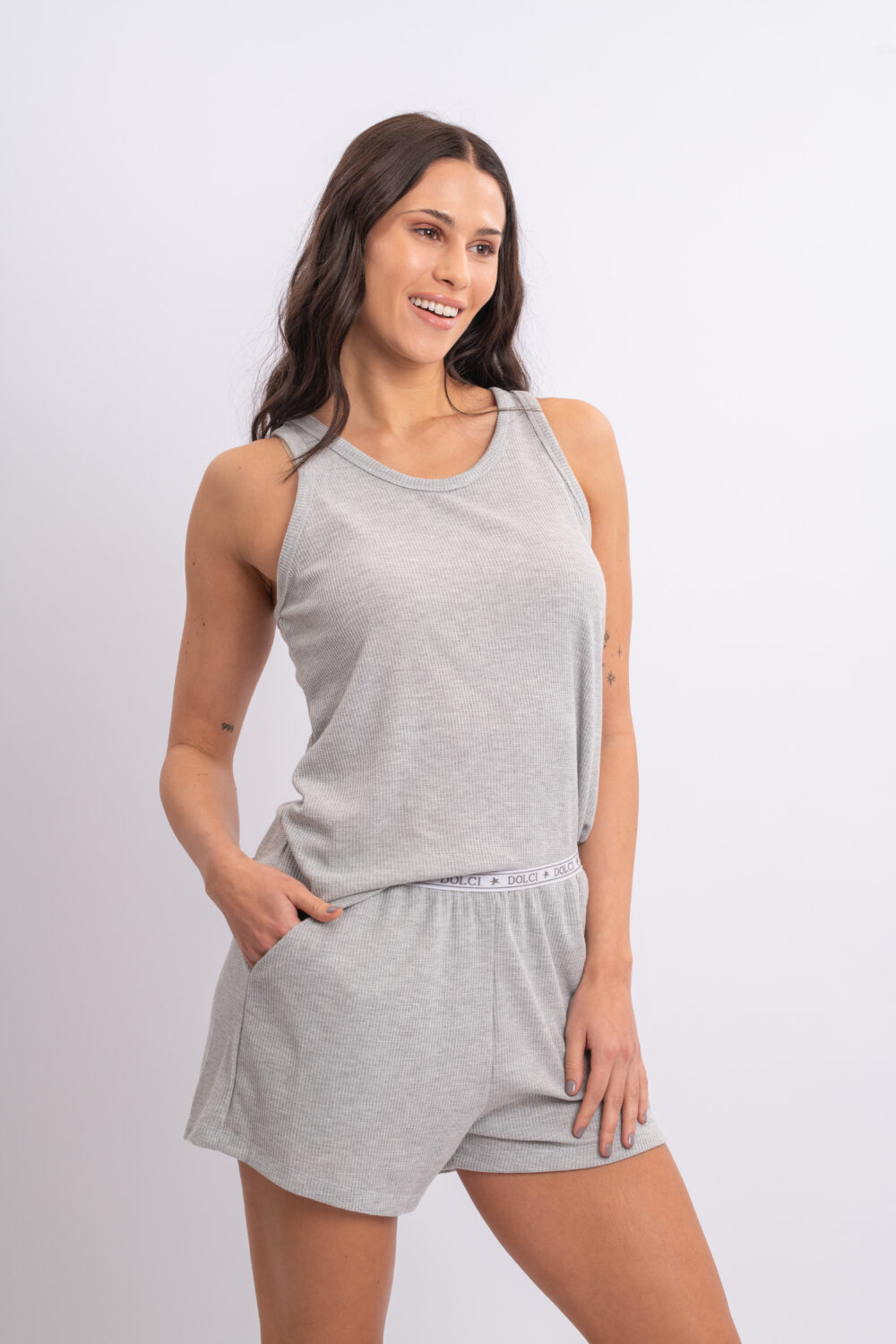 DOLCISIMA 1527 PIJAMA WAFLE CON CINTURA PERSONALIZADA - Imagen 11