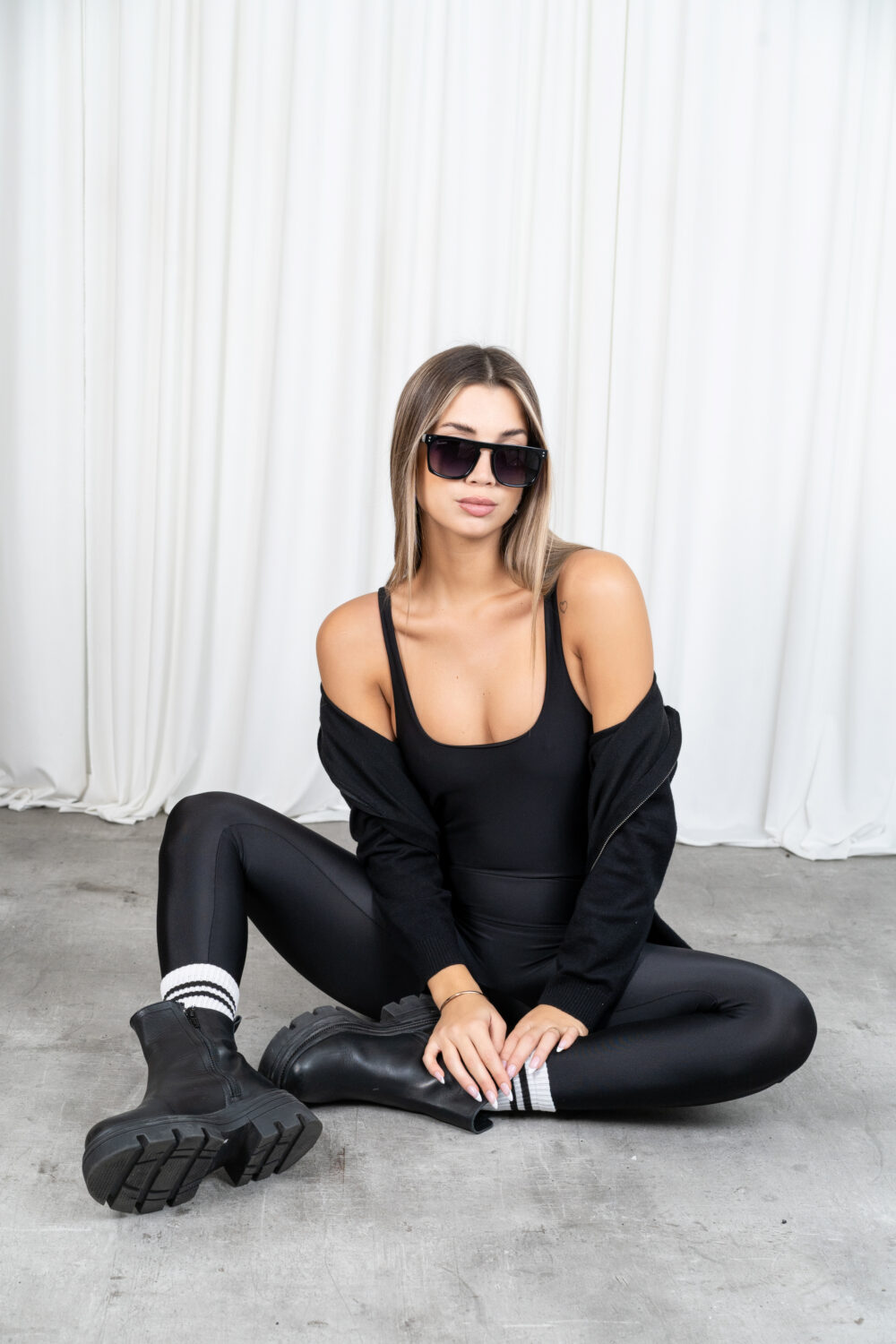 TRENDA 237 CATSUIT DE TRICOT LYCRA