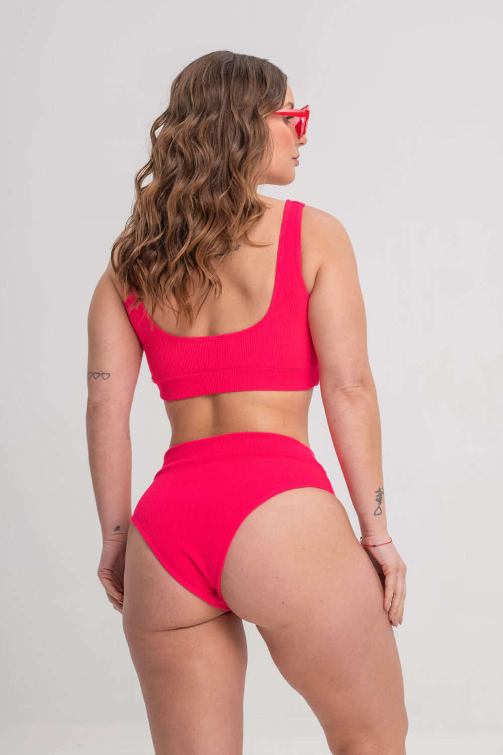 DOLCISIMA 889P CONJUNTO TOP Y BOMBACHA ALTA CON CINTURA AMERICANA TEXTURADA - Imagen 7