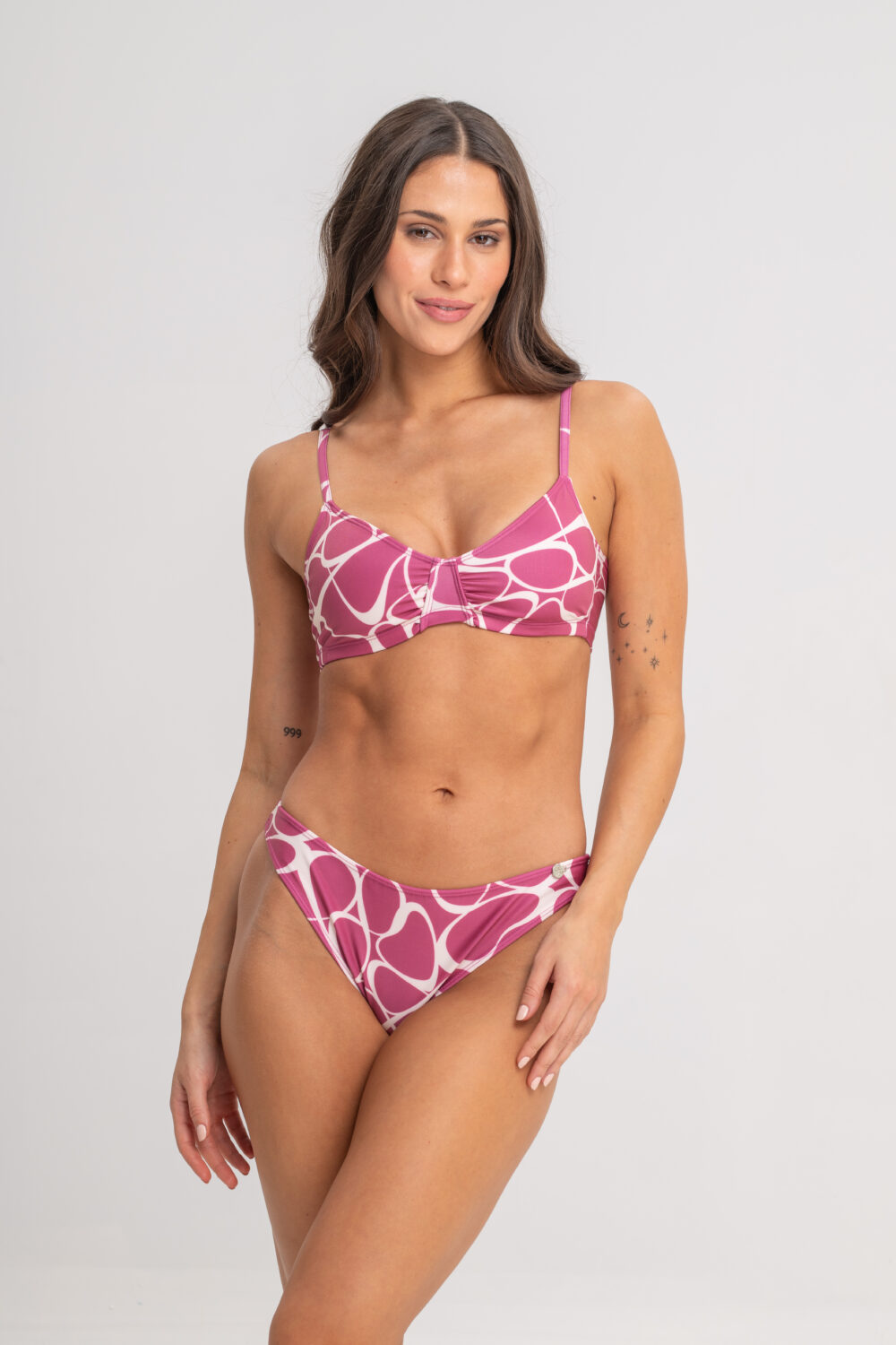 DOLCISIMA 897P CONJUNTO CORPIÑO CON CENTRO Y BIKINI CLASICA ESTAMPADA - Imagen 5