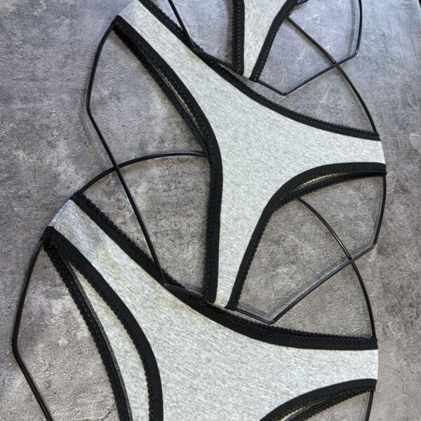 DQE 4280 PACK X3 COMBINADO: 1 LESS REGULABLE, 1 LESS ENTERA Y 1 VEDETINA DE ALGODON CON PICOT EN CINTURA Y PIERNA