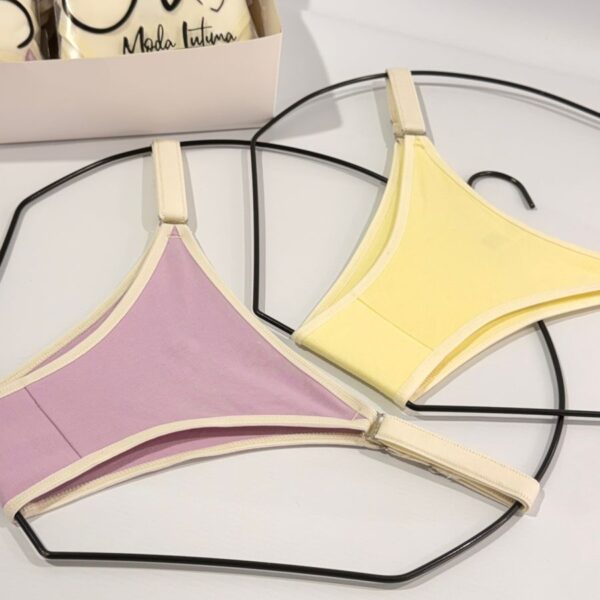 MODA JV / 445 PACK X2 VEDETINAS REGULABLES DE ALGODON TALLE UNICO