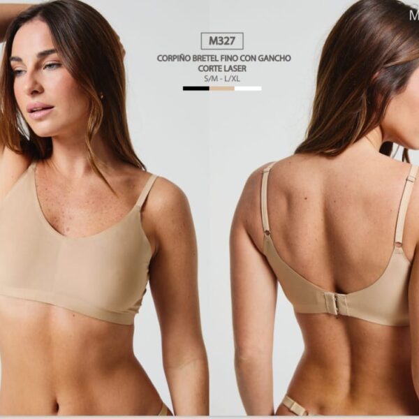 MAXIMA 327 CORPIÑO BRETEL FINO CON GANCHO CORTE LASER