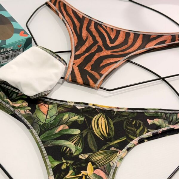 VINTAGE 3021 PACK X3 VEDETINA DE MICROFIBRA ESTAMPADA TALLE UNICO