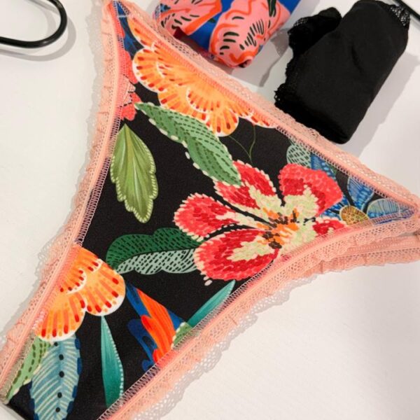 VINTAGE 4409 PACK X3 LESS REGULABLE DE MICROFIBRA ESTAMPADA TALLE UNICO