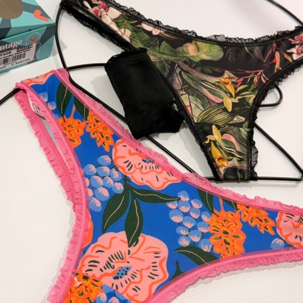 VINTAGE 4009 PACK X3 COLALESS DE MICROFIBRA ESTAMPADA TALLE UNICO