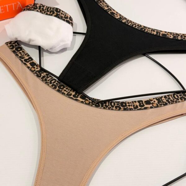NICOLETA 2700 PACK X3 LESS DE ALGODON Y LYCRA CINTURA ANIMAL PRINT