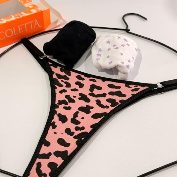 NICOLETA 3500 PACK X3 LESS REGULABLE DE ALGODON Y LYCRA ESTAMPADA