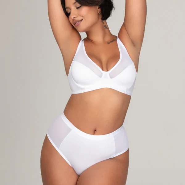 SO PINK #12084 CORPIÑO CON ARO DE MICROFIBRA Y TUL - 24/7 (Hasta el 115)