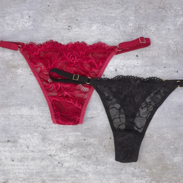 SO PINK #13304 PACK X2 LESS REGULABLE DE PUNTILLA - Talle unico