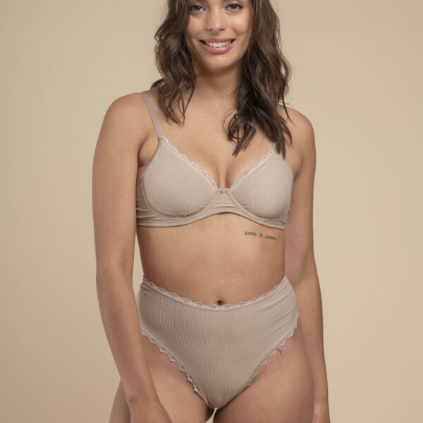 DOLCISIMA 915-33B LESS SUPER ALTA DE MICROFIBRA MORLEY CON PUNTILLA