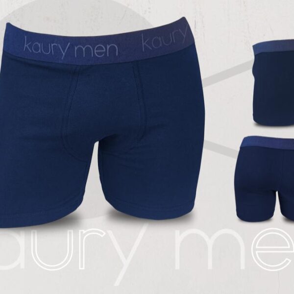 KAURY MEN K43 BOXER DE ALGODON LISO CON ELASTICO OPACO