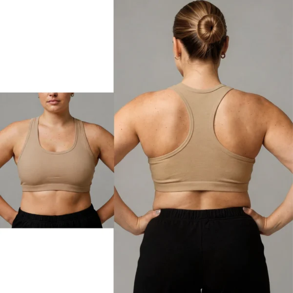 JUANITAS 101-401 CORPIÑO TOP DEPORTIVO ELASTICO EMBUTIDO (Hasta 105)