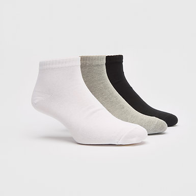 ELEMENTO 102L.3 PACK X3 SOQUETE DE HOMBRE LISO - DOCENA COLORES SURTIDOS