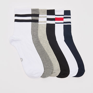 ELEMENTO 402R 1/3 CAÑA MORLEY DE HOMBRE RAYADO - DOCENA COLORES SURTIDOS - Imagen 2