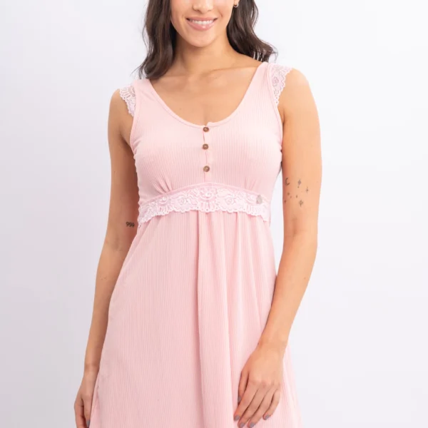 DOLCISIMA 1504L CAMISON MATERNAL MORLEY Y PUNTILLA