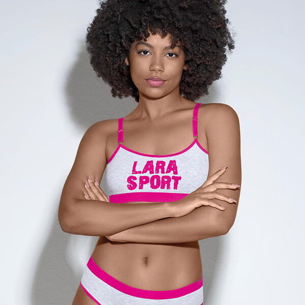 LARA TEENS 5700 CONJ. DEPORTIVO DE ALGODON Y LYCRA CON CULOTTE