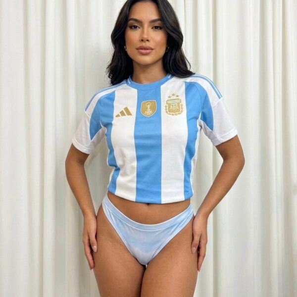 TRENDA P138 PACK X2 COLALESS CON CINTURA SUBLIMADA ARGENTINA 🩵🤍🩵