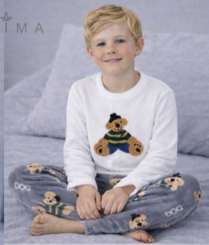 MAXIMA 3006 PIJAMA POLAR SOFT KIDS CON BORDADO - Talles 4 al 16