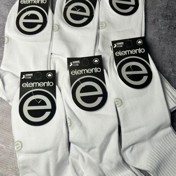 ELEMENTO 402B -1/3 DE CAÑA LISO HOMBRE - DOCENA COLOR BLANCO