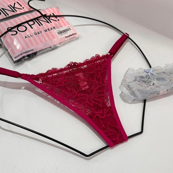 SO PINK #13304 PACK X2 LESS REGULABLE DE PUNTILLA - Talle unico - Colores surtidos