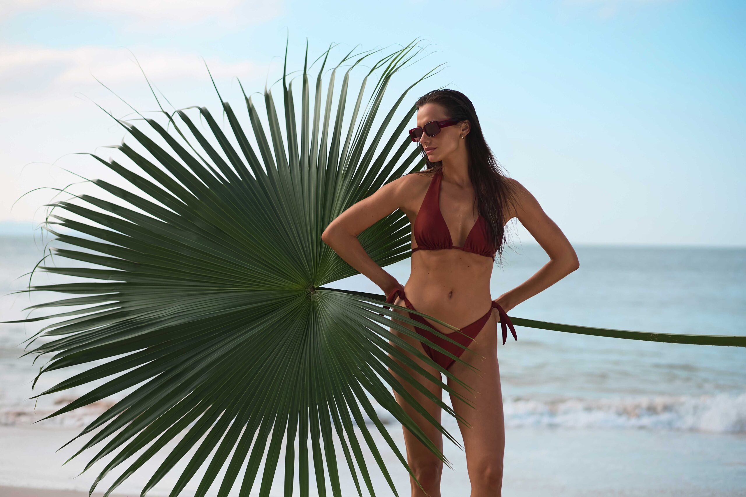 BRIGITTE Ambar - BIKINI TRIANGULO MARILYN DE LYCRA PREMIUM DOBLE Y LESS REGULABLE - Imagen 5