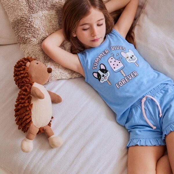 VINTAGE 914 PIJAMA DE NENA JERSEY DE ALGODON
